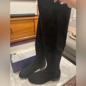 Stuart Weitzman 5050 Boots Black Suede (NWB)